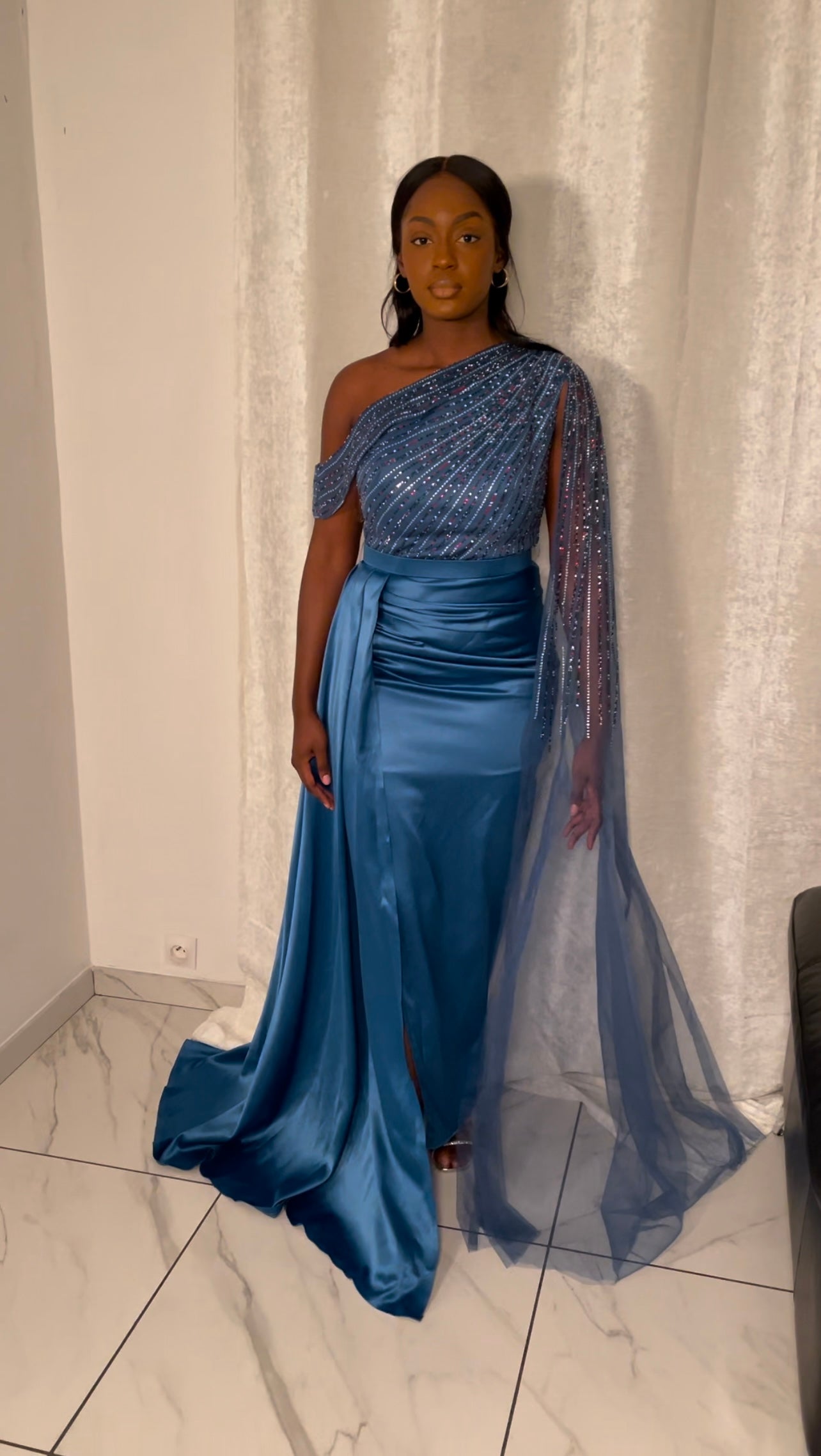 Robe de soirée asymétrique GLAM