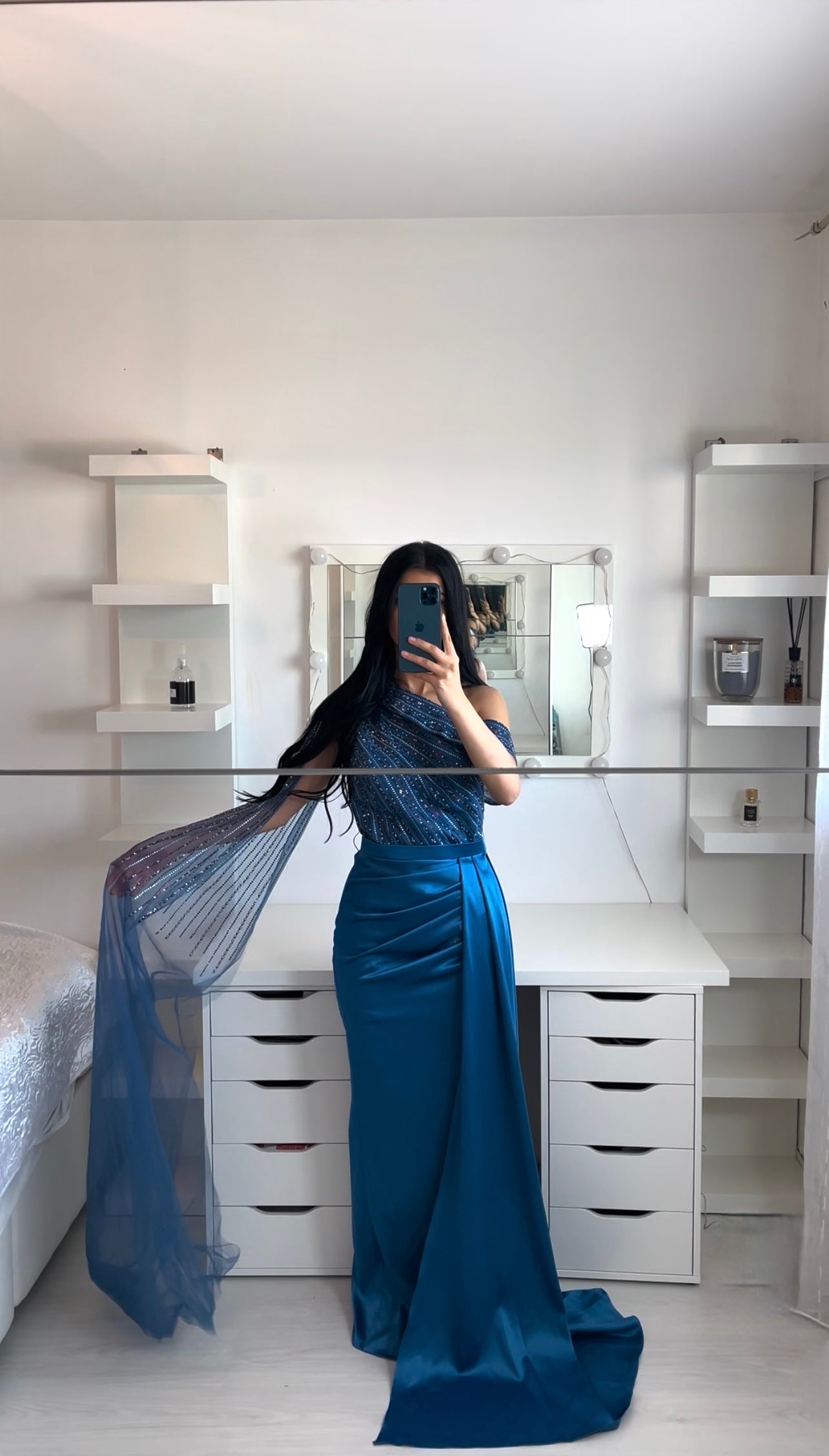 Robe de soirée asymétrique GLAM