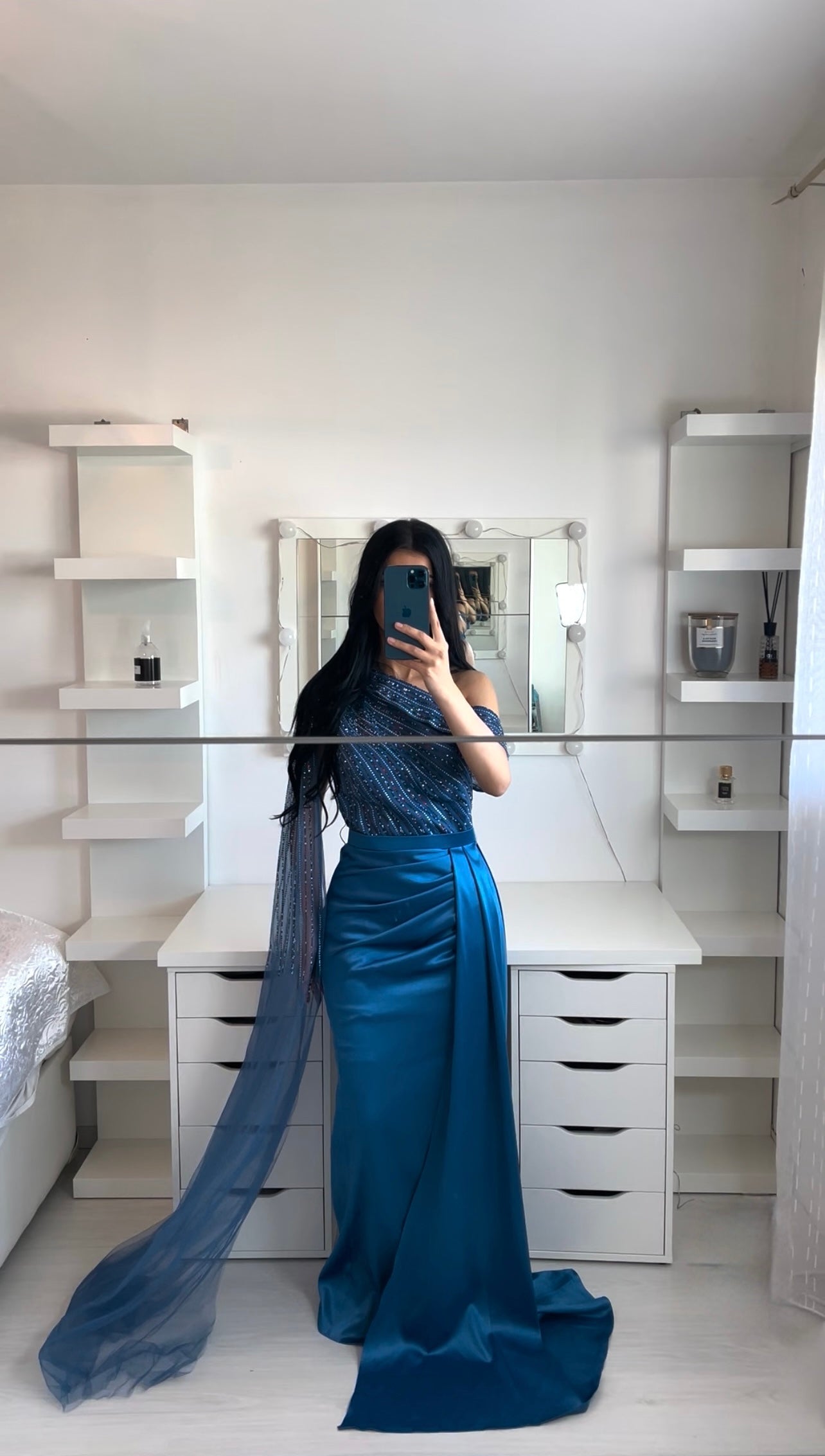 Robe de soirée asymétrique GLAM