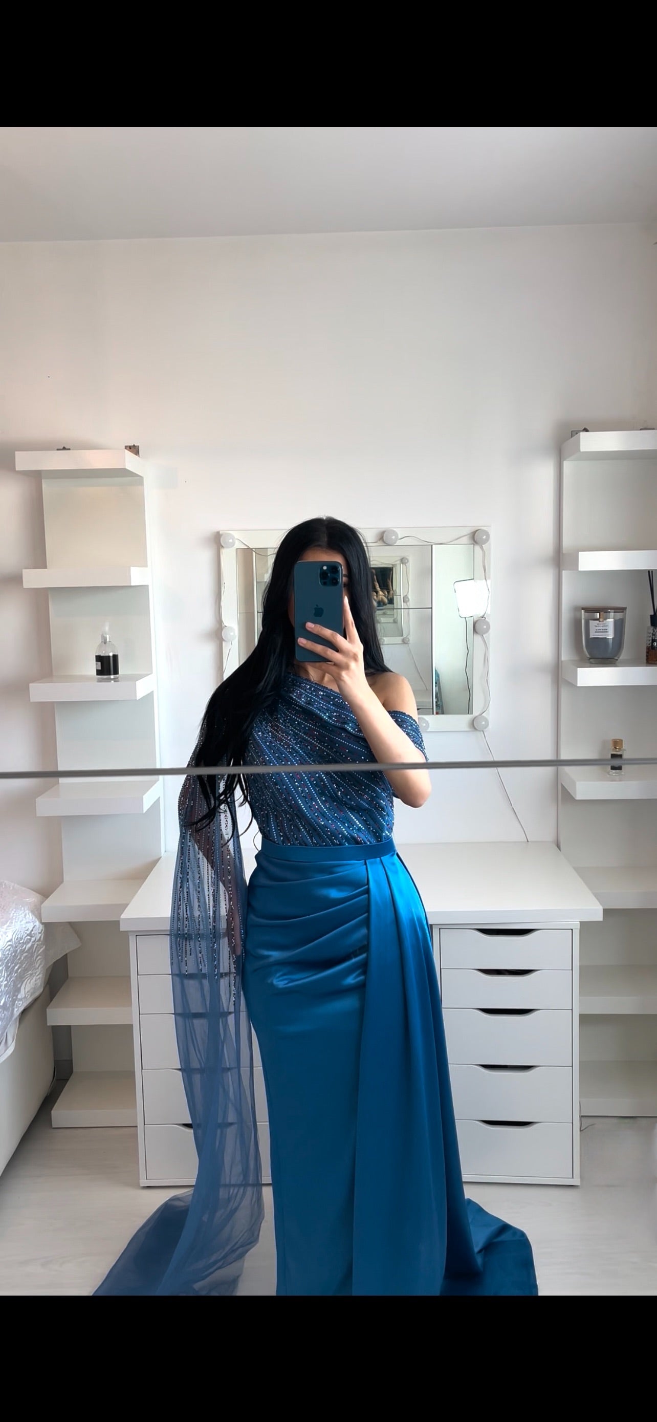 Robe de soirée asymétrique GLAM