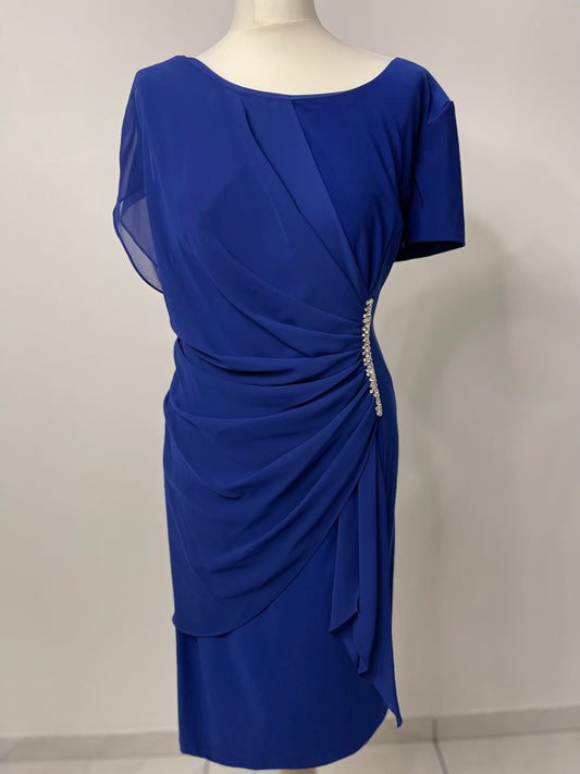 blaues Abendkleid
