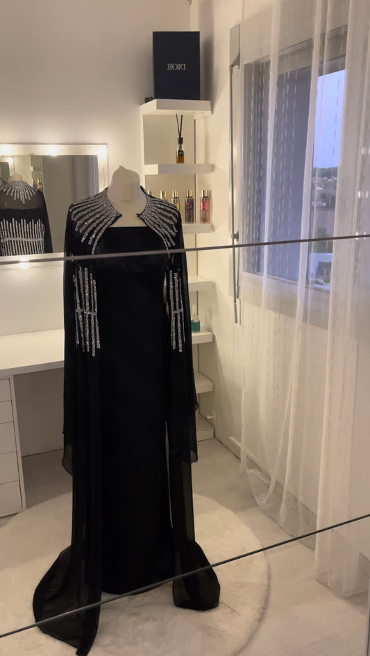 Schwarze Abaya
