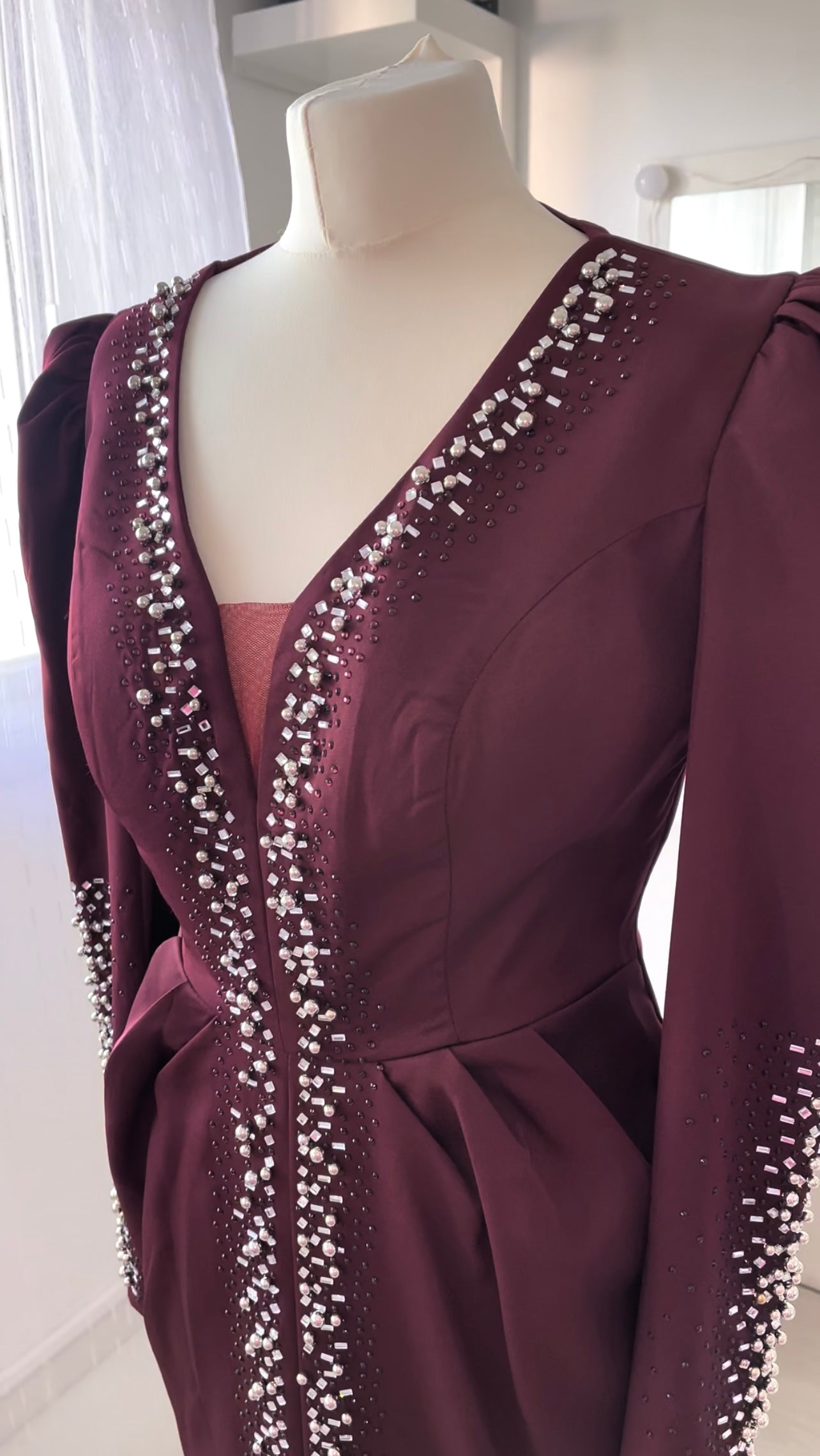 Bordeaux Kleid