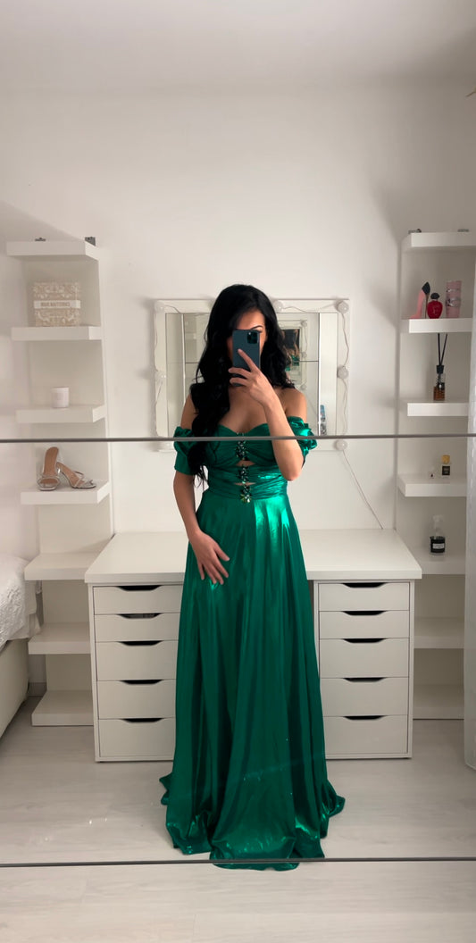 Cleopatra Abendkleid Perlgrün