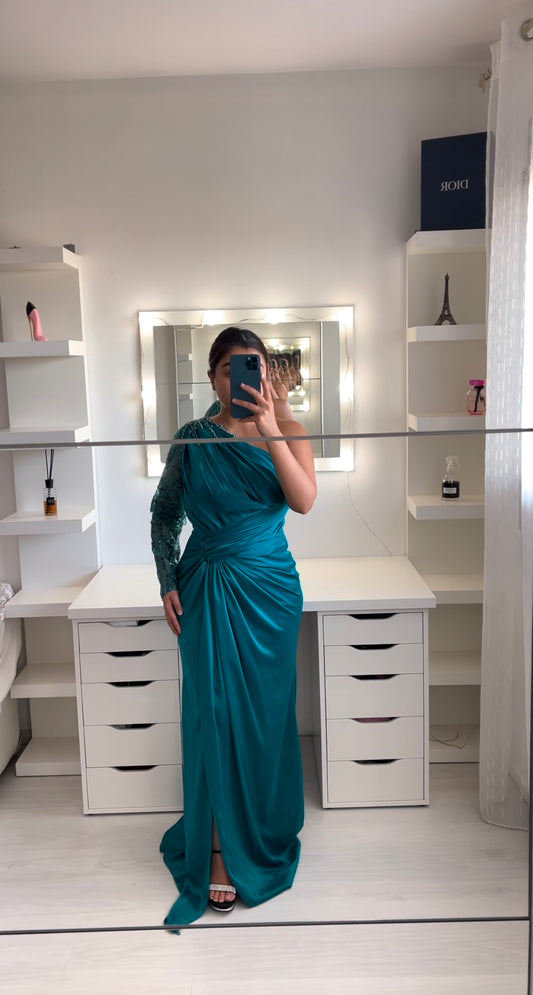 Abby Abendkleid mit einem Ärmel