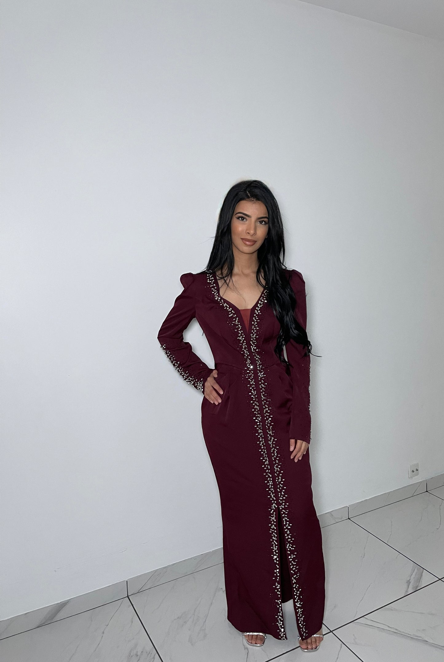 Bordeaux Kleid