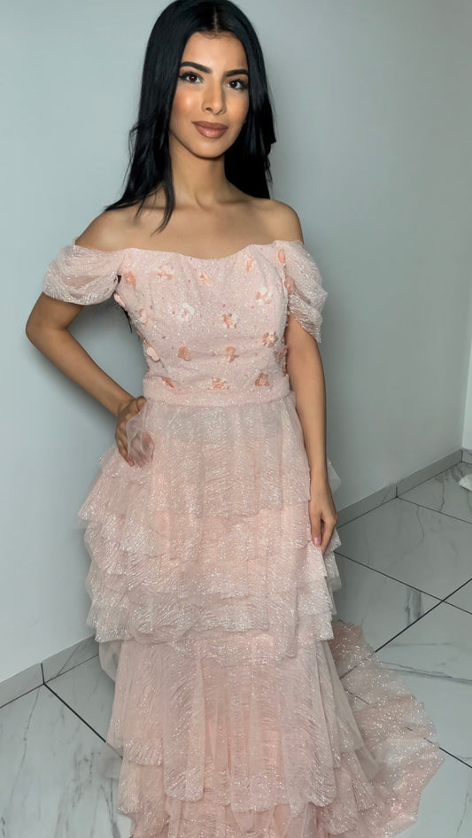 Abendkleid Blumen