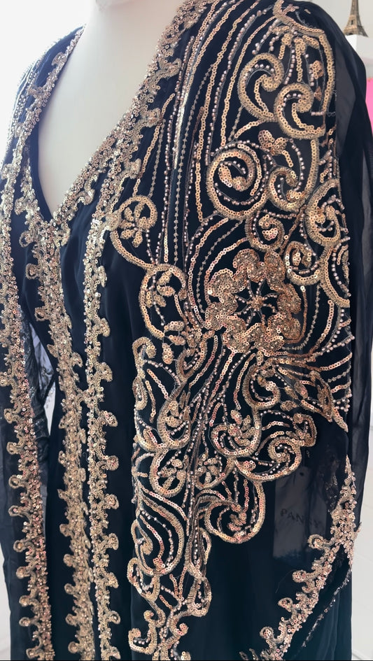 Nachtblauer Kaftan