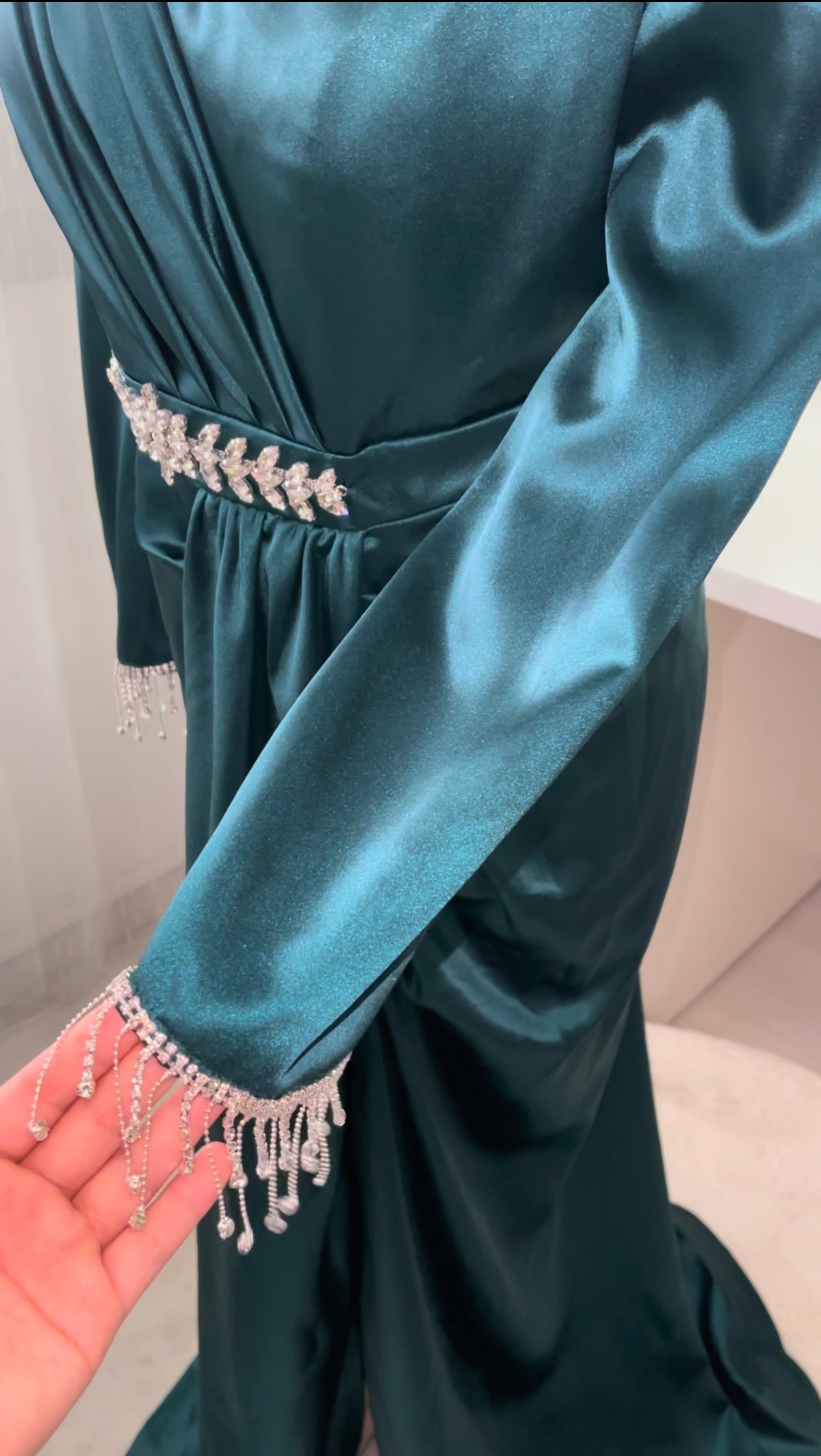 Jade Abendkleid
