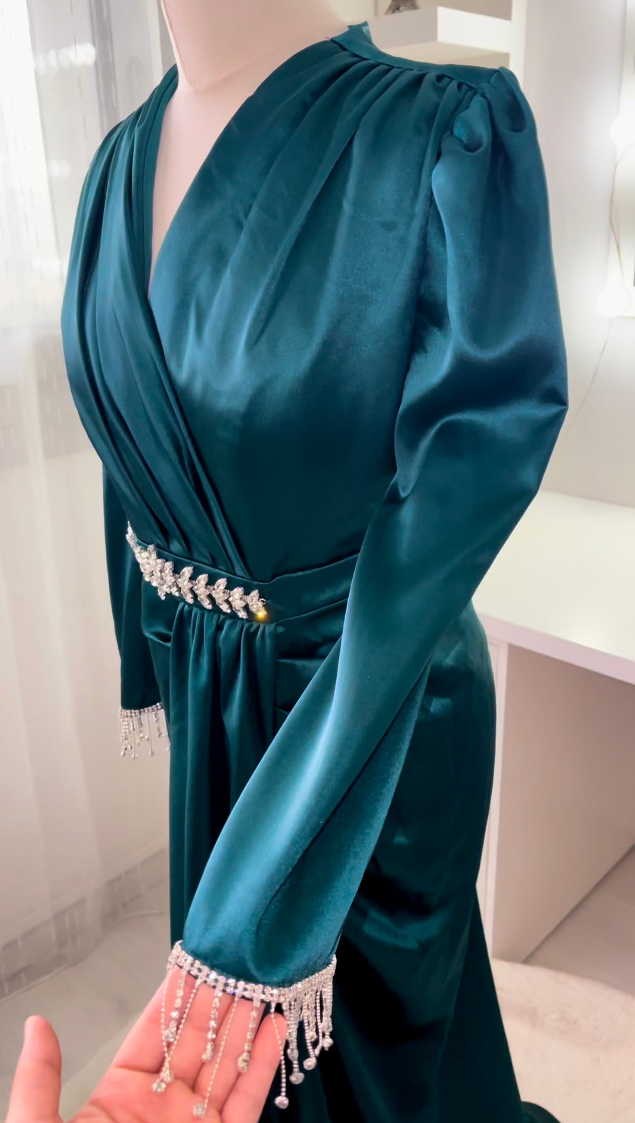 Jade Abendkleid